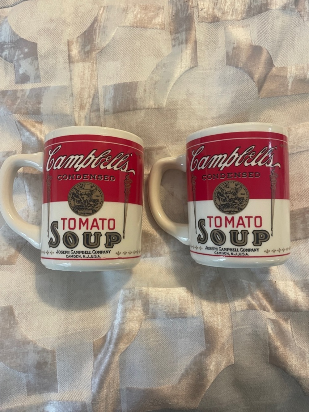 Vintage 1960s Campbell’s Tomato Soup Ceramic Mug - Set of 2